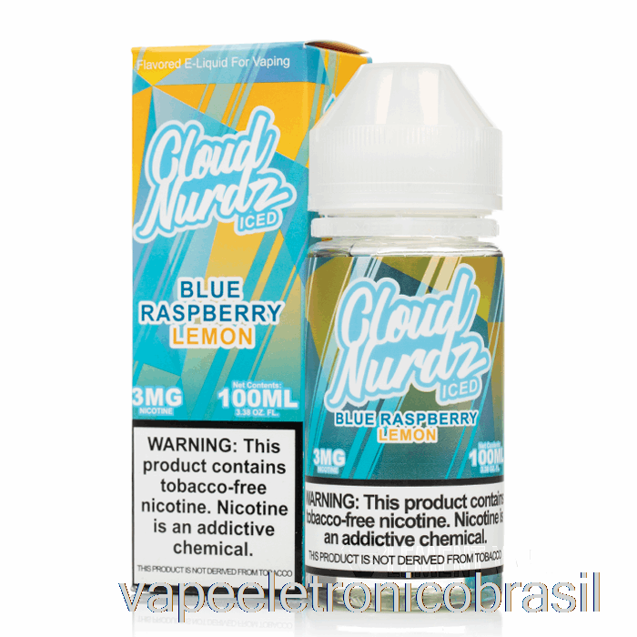 Vape Vaporesso Gelado Azul Framboesa Limão - Nuvem Nurdz - 100ml 3mg